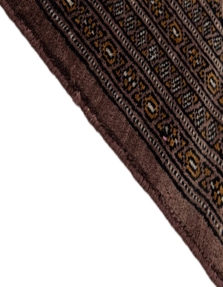 Detail image of  5' 3 x 7' 11  Hand Knotted Bokhara Oriental Wool Rug