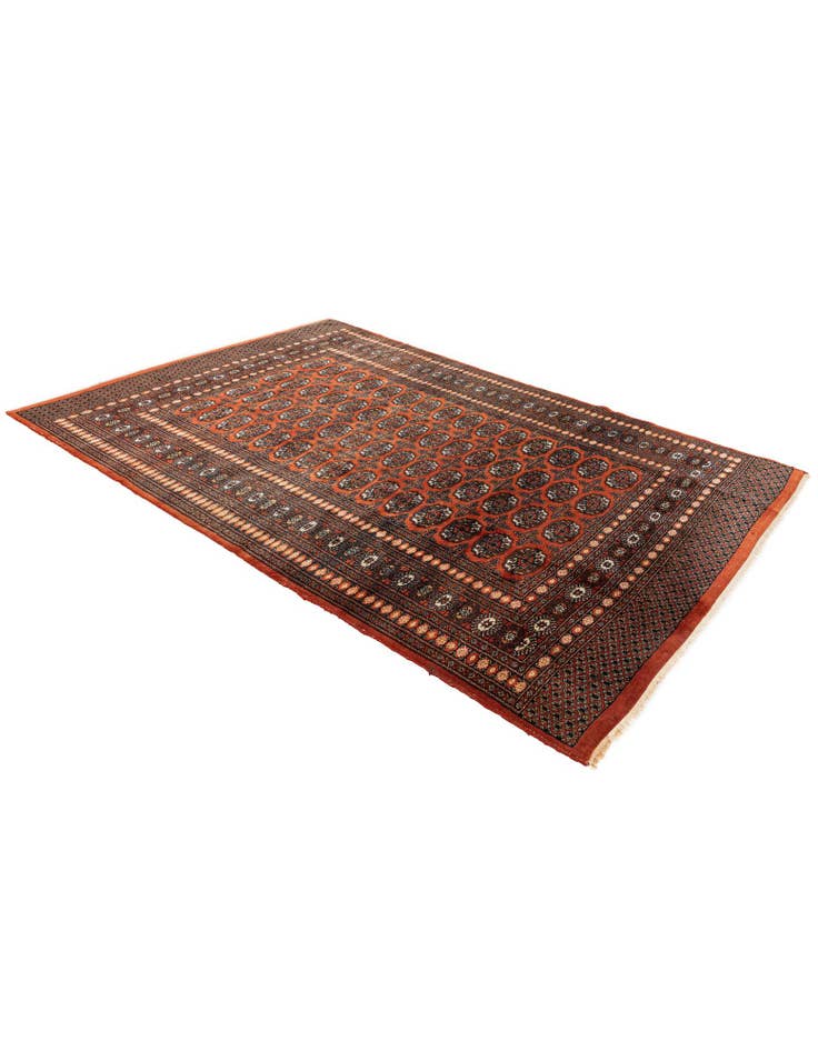 Detail image of  6' 1 x 8' 8  Hand Knotted Bokhara Oriental Wool Rug