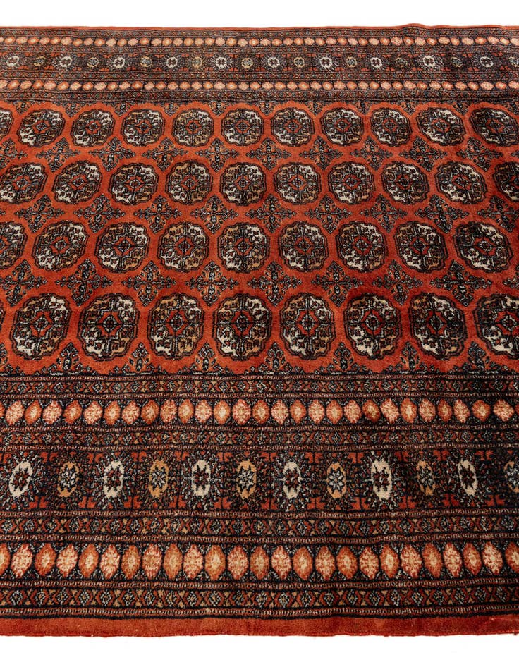 Detail image of  6' 1 x 8' 8  Hand Knotted Bokhara Oriental Wool Rug