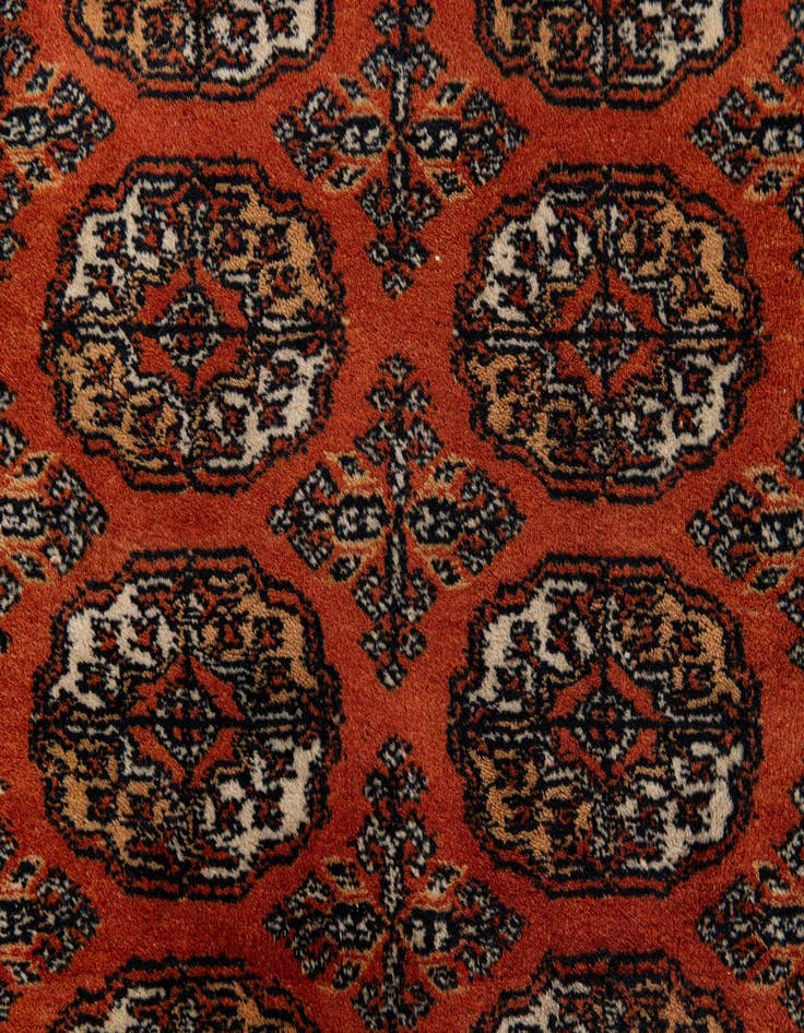 Detail image of  6' 1 x 8' 8  Hand Knotted Bokhara Oriental Wool Rug