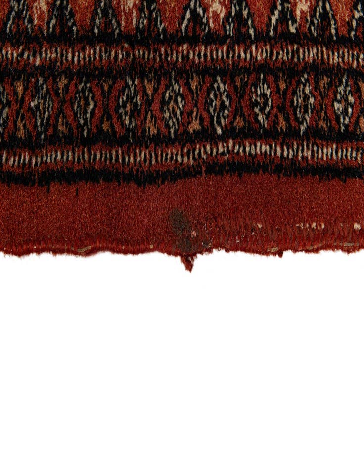 Detail image of  6' 1 x 8' 8  Hand Knotted Bokhara Oriental Wool Rug