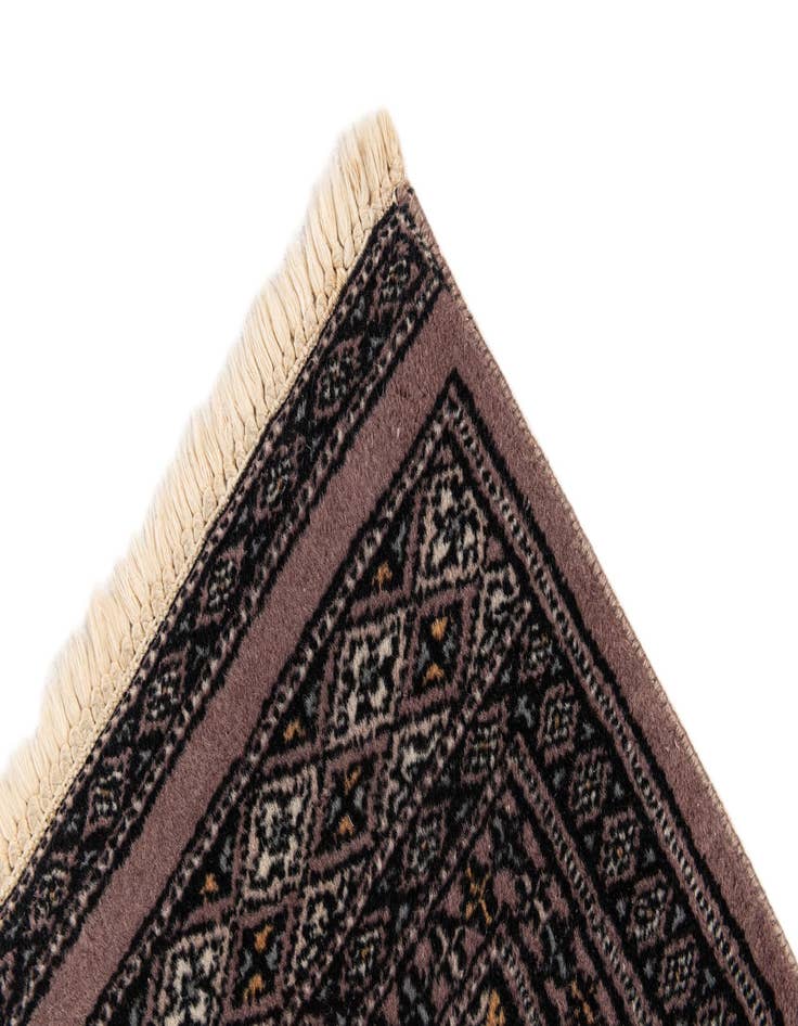 Detail image of  3' 2 x 5' 1  Hand Knotted Bokhara Oriental Wool Rug