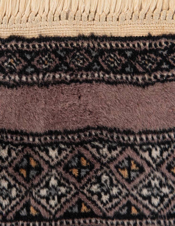Detail image of  3' 2 x 5' 1  Hand Knotted Bokhara Oriental Wool Rug