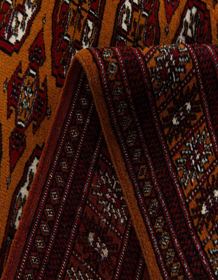 Detail image of  3' 1 x 5' 2  Hand Knotted Bokhara Oriental Wool Rug