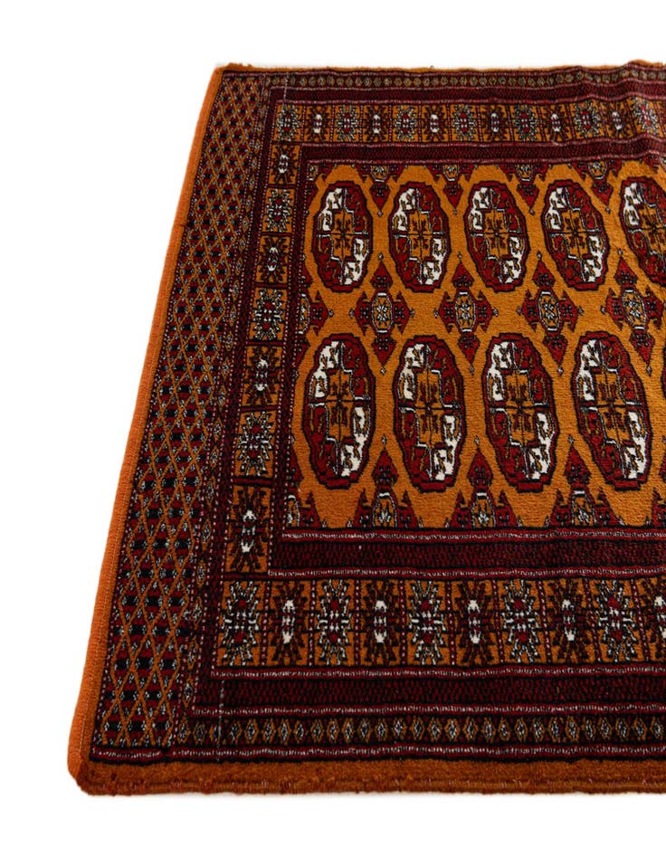 Detail image of  3' 1 x 5' 2  Hand Knotted Bokhara Oriental Wool Rug