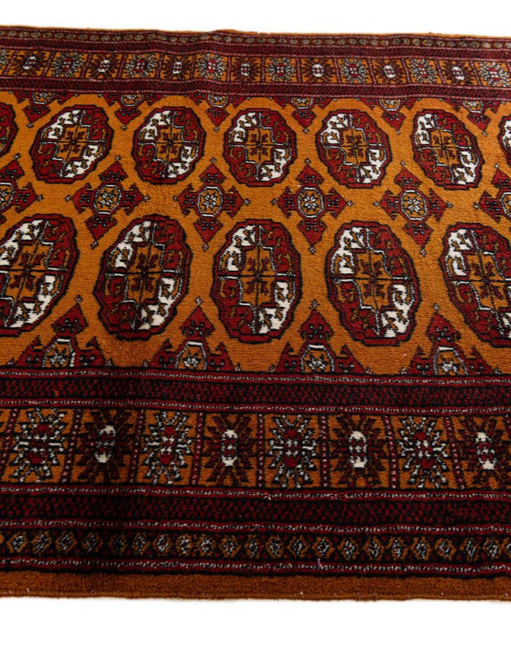 Detail image of  3' 1 x 5' 2  Hand Knotted Bokhara Oriental Wool Rug