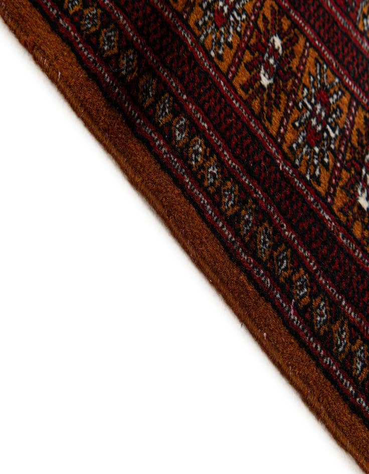 Detail image of  3' 1 x 5' 2  Hand Knotted Bokhara Oriental Wool Rug