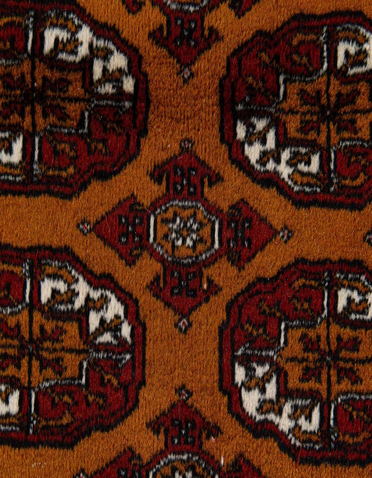 Detail image of  3' 1 x 5' 2  Hand Knotted Bokhara Oriental Wool Rug