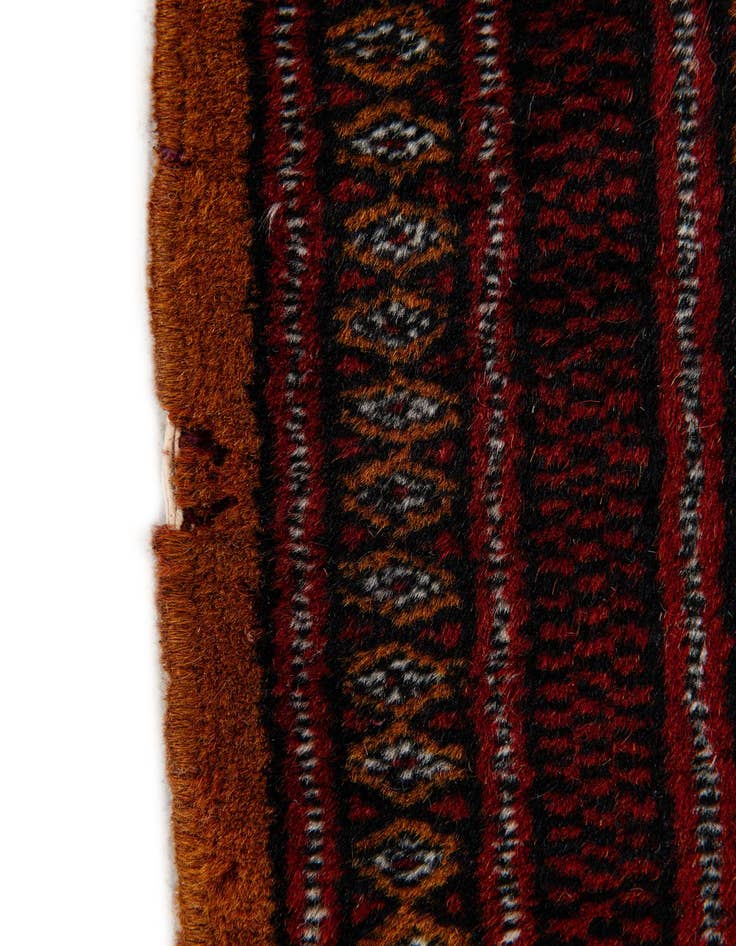 Detail image of  3' 1 x 5' 2  Hand Knotted Bokhara Oriental Wool Rug