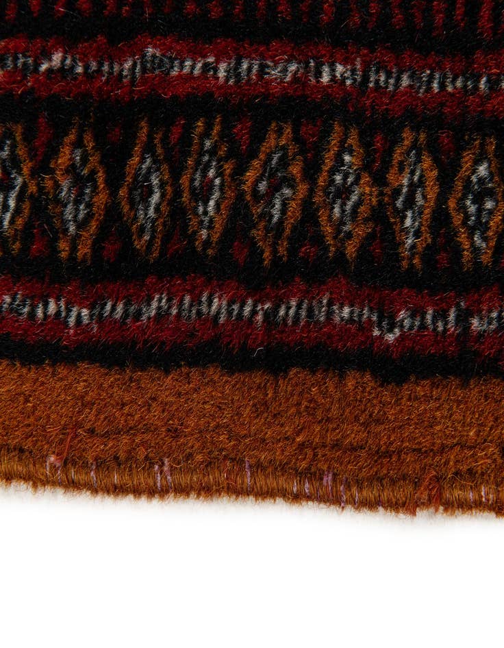 Detail image of  3' 1 x 5' 2  Hand Knotted Bokhara Oriental Wool Rug