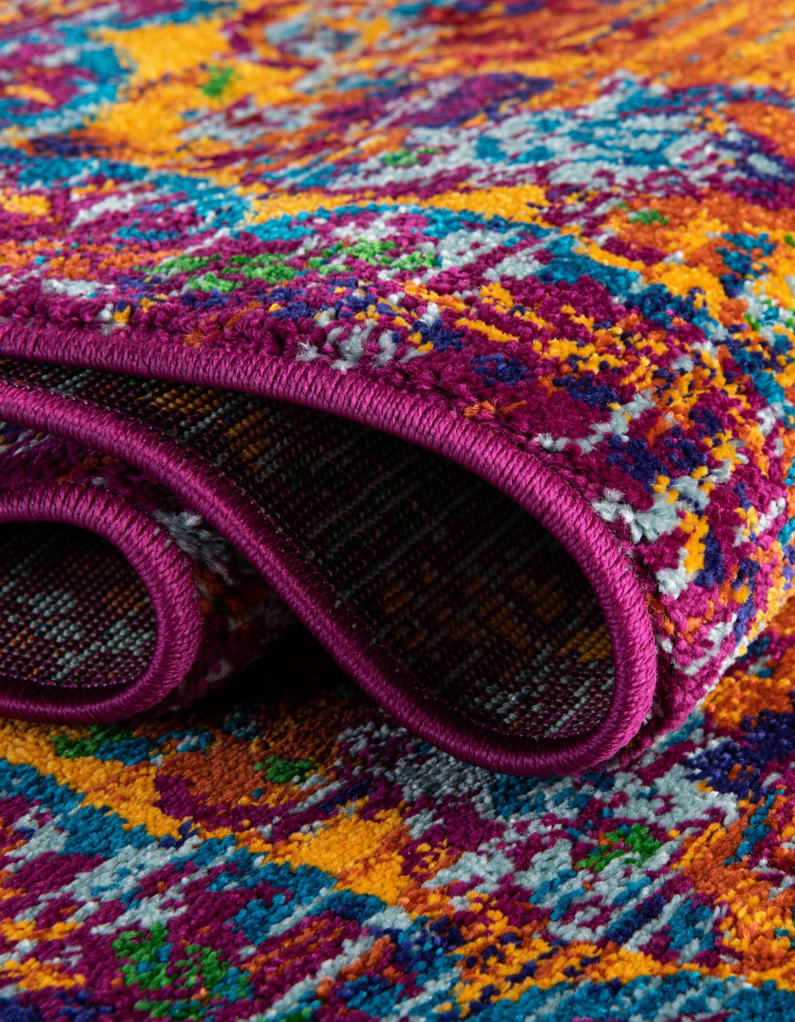 Orange 5' 3 x 8' Calypso Rug | Rugs.com