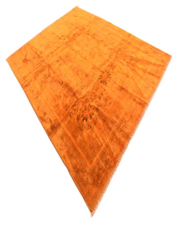 Detail image of 8' x 10' 1 Hand Knotted Carved Pekin Wool Rug