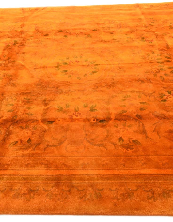 Detail image of 8' x 10' 1 Hand Knotted Carved Pekin Wool Rug