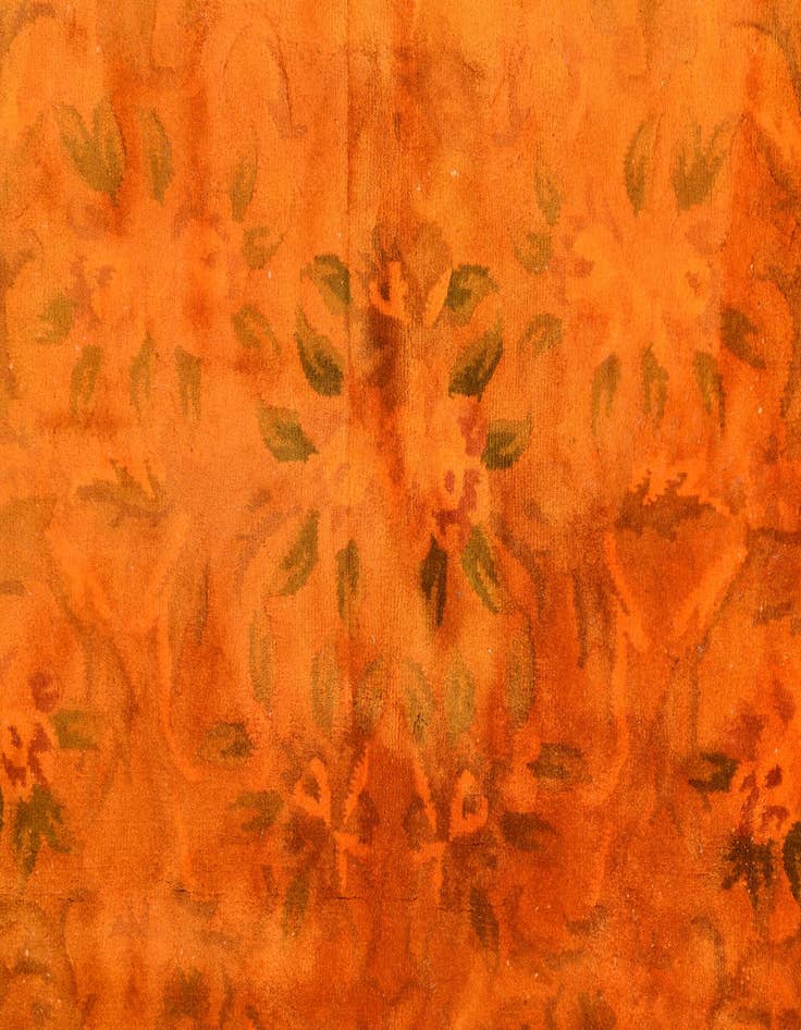 Detail image of 8' x 10' 1 Hand Knotted Carved Pekin Wool Rug