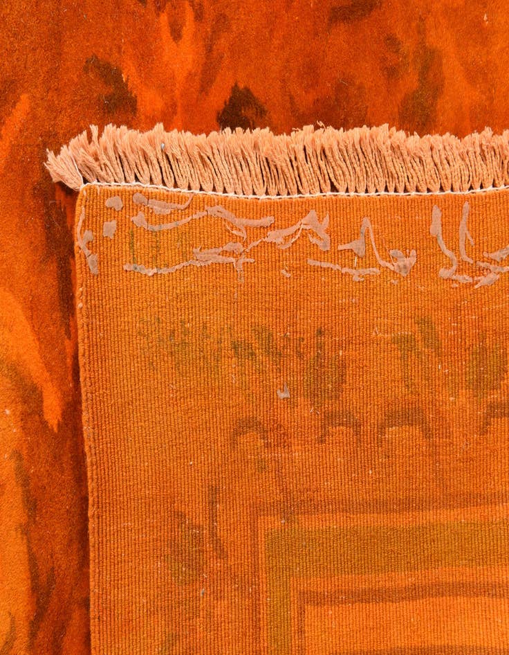 Detail image of 8' x 10' 1 Hand Knotted Carved Pekin Wool Rug