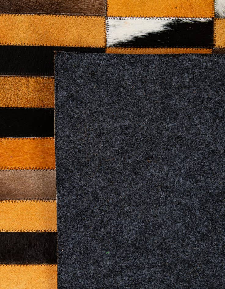 Detail image of  8' 1 x 9' 11 Cowhide - Patchwork Rug
