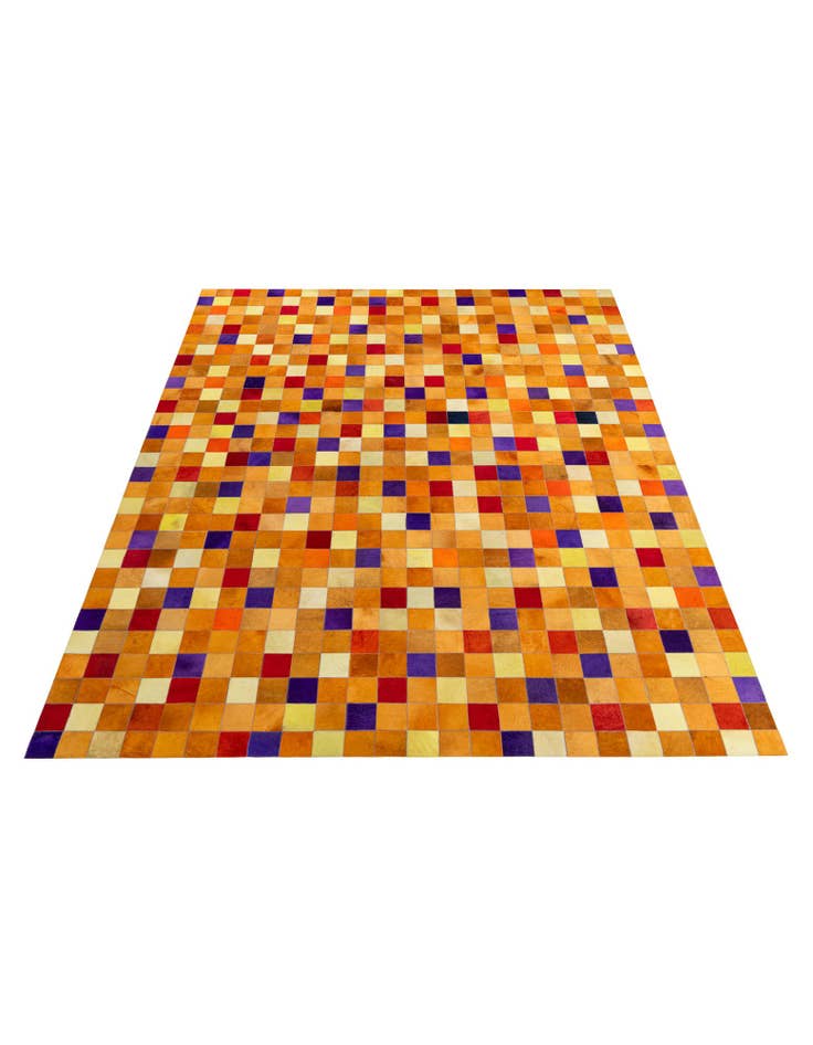 Detail image of  8' x 9' 11 Cowhide - Patchwork Rug