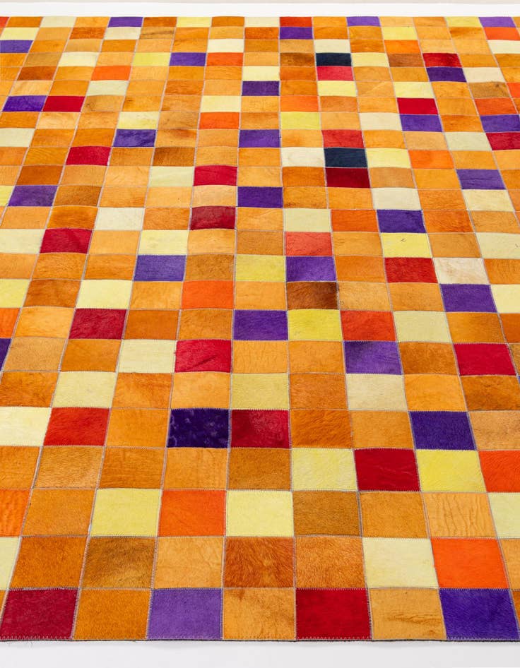 Detail image of  8' x 9' 11 Cowhide - Patchwork Rug