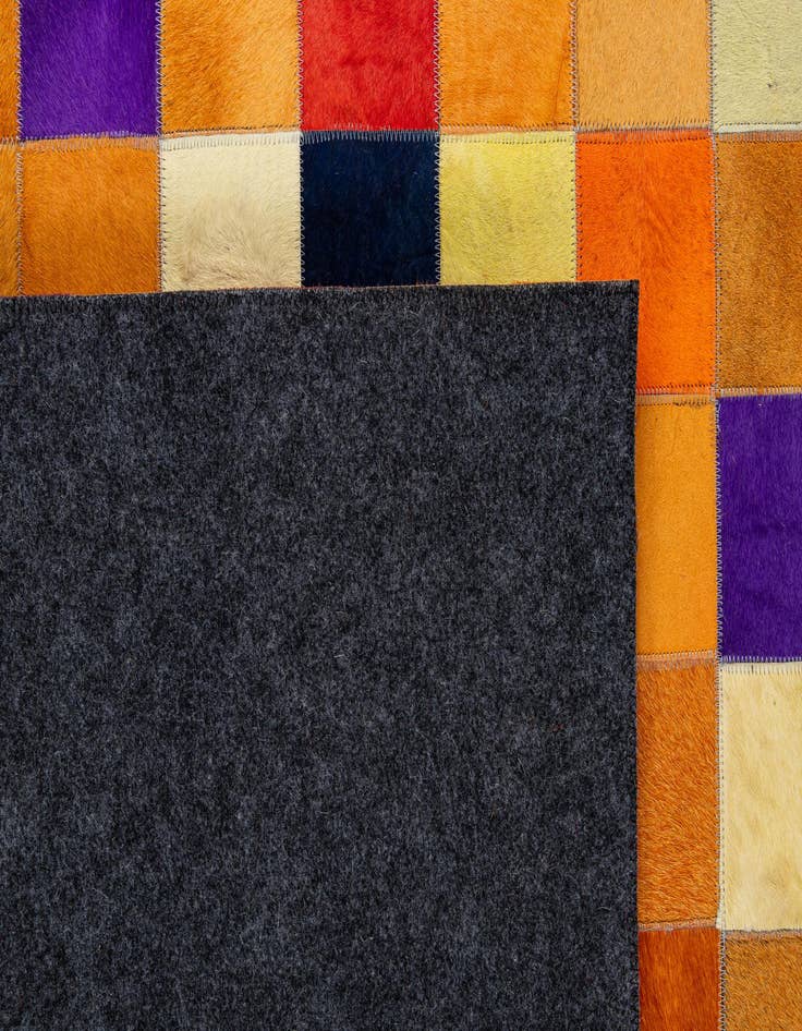 Detail image of  8' x 9' 11 Cowhide - Patchwork Rug