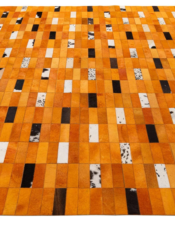 Detail image of  8' x 9' 11 Cowhide - Patchwork Rug