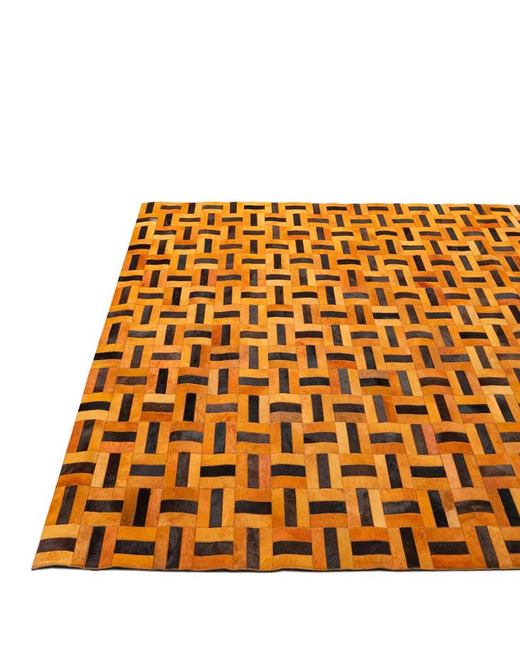 Detail image of  8' x 9' 11 Cowhide - Patchwork Rug