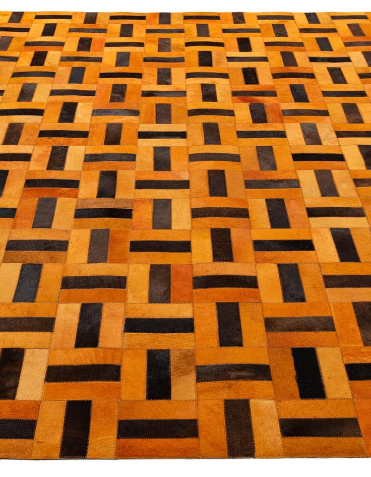 Detail image of  8' x 9' 11 Cowhide - Patchwork Rug