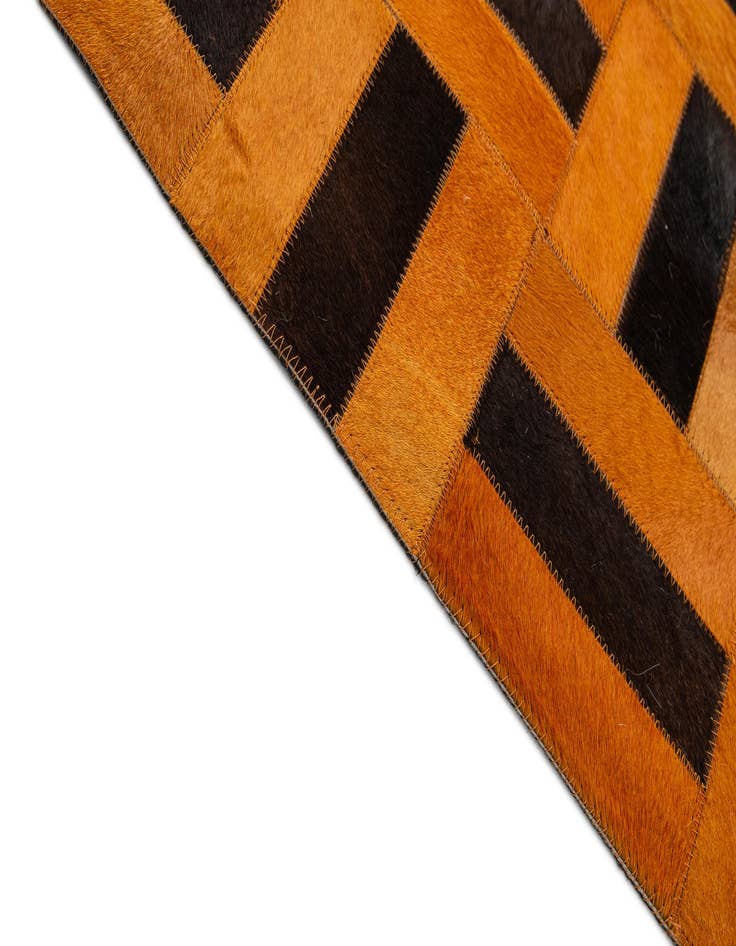 Detail image of  8' x 9' 11 Cowhide - Patchwork Rug