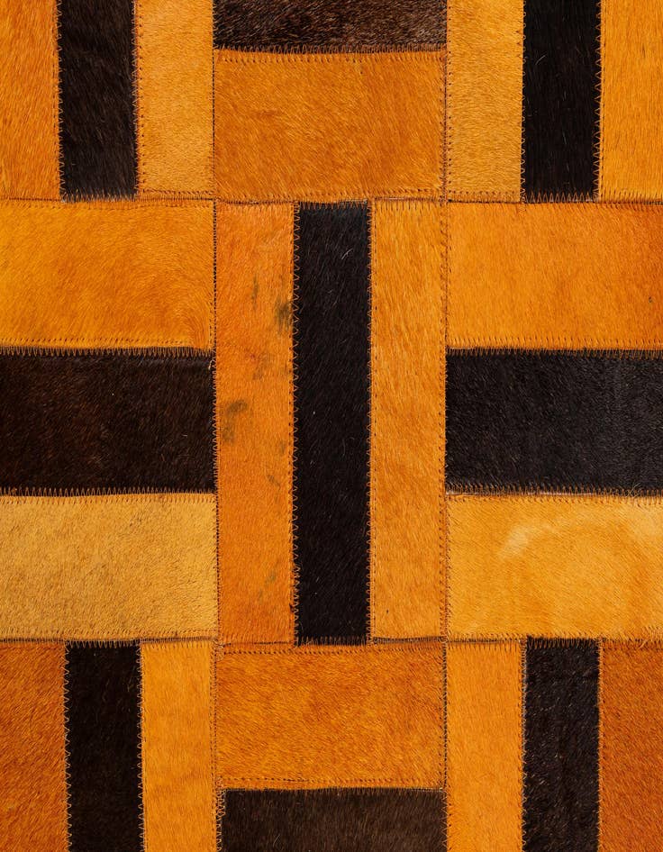Detail image of  8' x 9' 11 Cowhide - Patchwork Rug