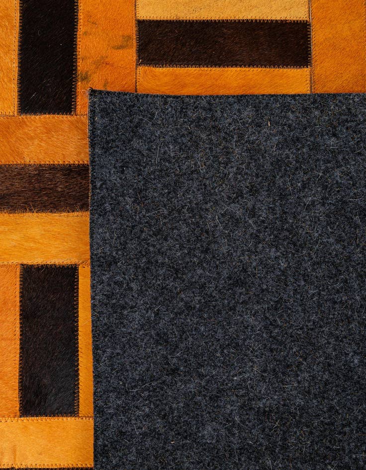 Detail image of  8' x 9' 11 Cowhide - Patchwork Rug