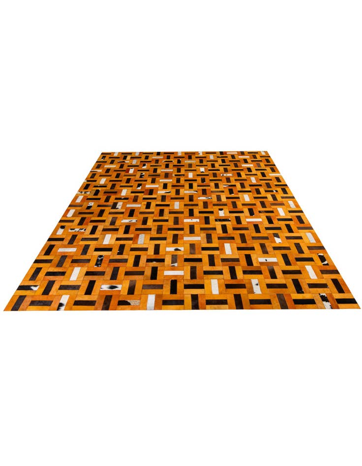 Detail image of  8' x 9' 11 Cowhide - Patchwork Rug