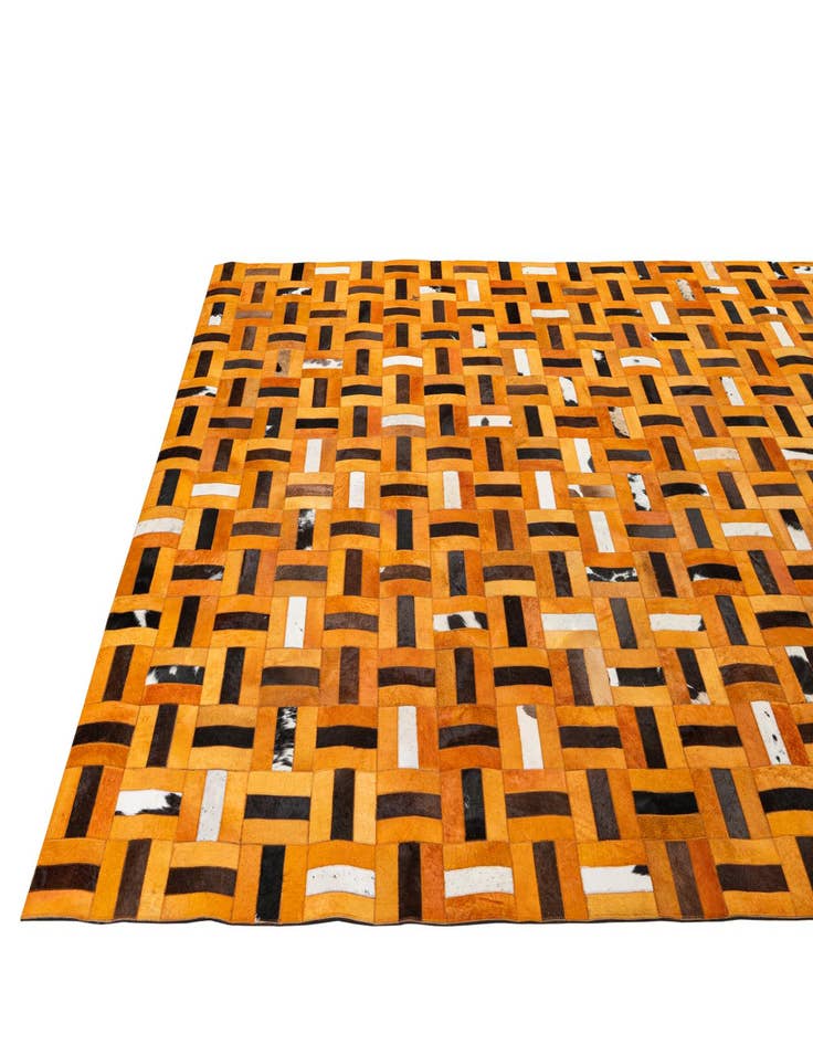 Detail image of  8' x 9' 11 Cowhide - Patchwork Rug