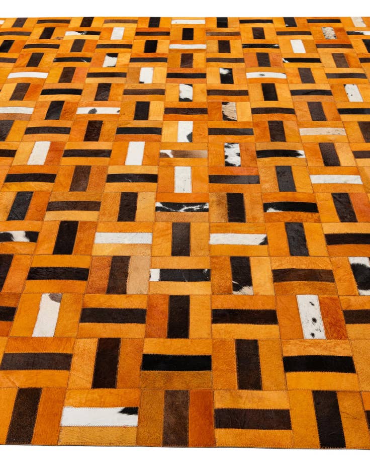 Detail image of  8' x 9' 11 Cowhide - Patchwork Rug