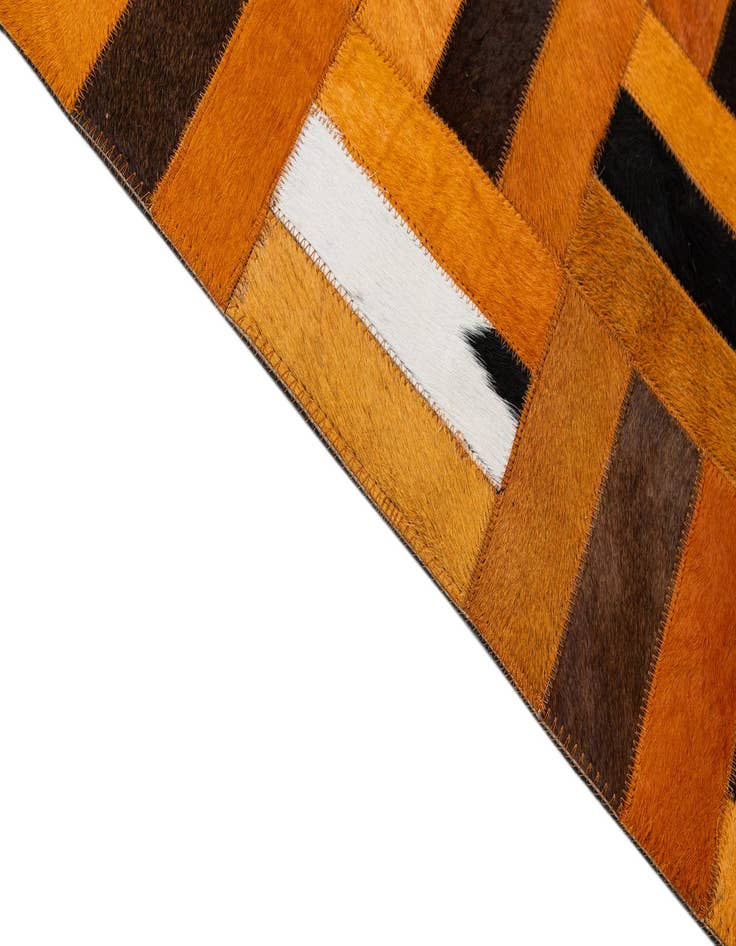 Detail image of  8' x 9' 11 Cowhide - Patchwork Rug