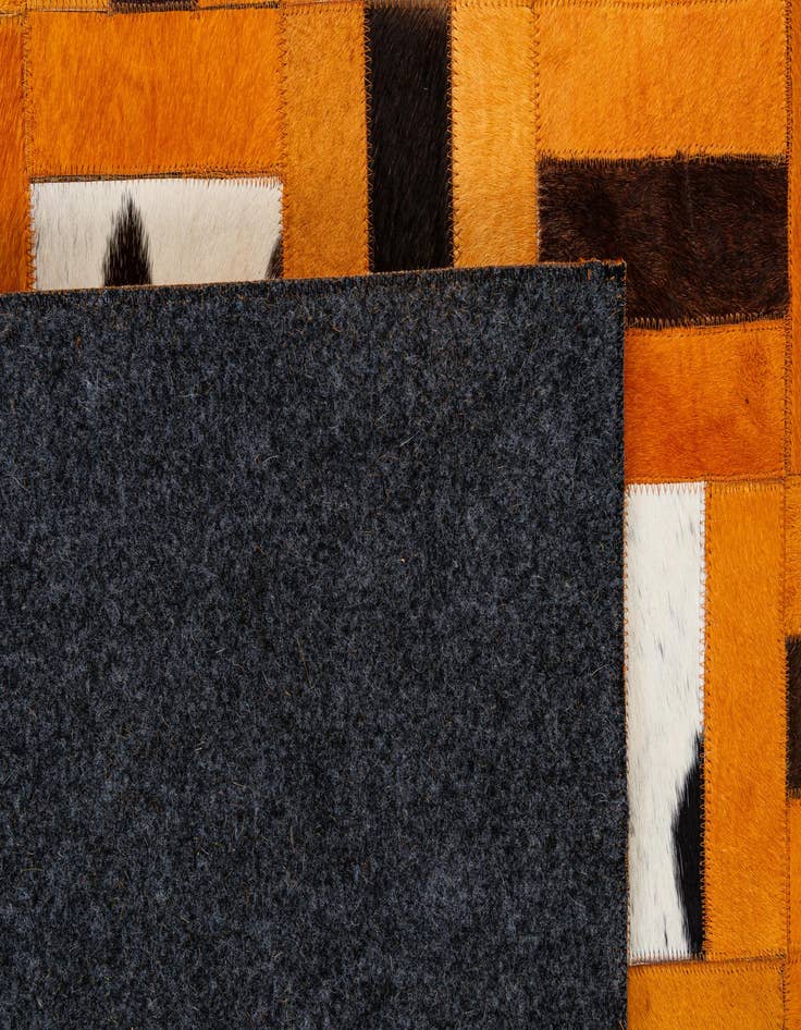 Detail image of  8' x 9' 11 Cowhide - Patchwork Rug