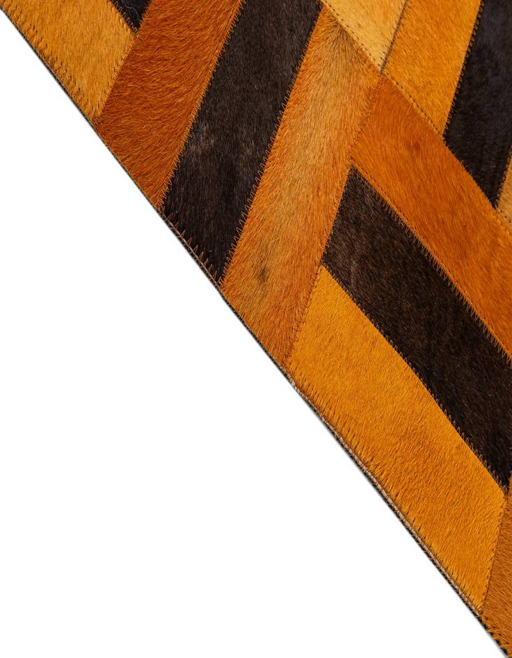 Detail image of  8' x 9' 9 Cowhide - Patchwork Rug