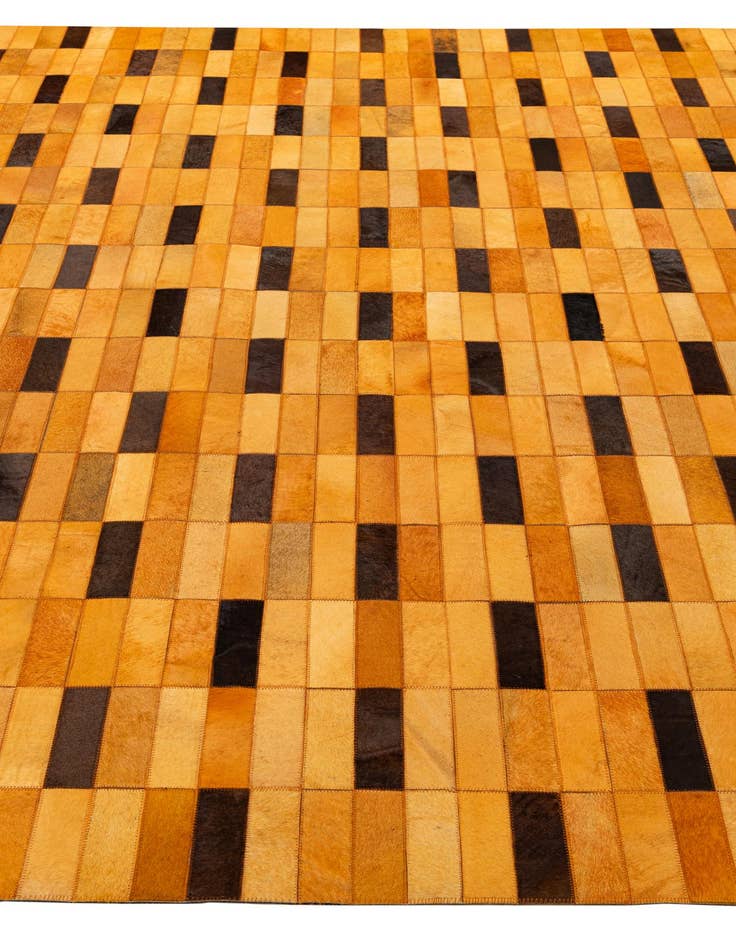 Detail image of  8' 1 x 10' 1 Cowhide - Patchwork Rug