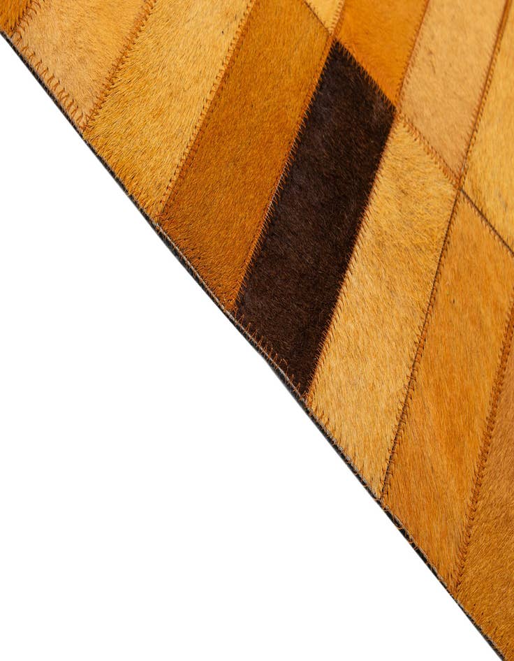 Detail image of  8' 1 x 10' 1 Cowhide - Patchwork Rug