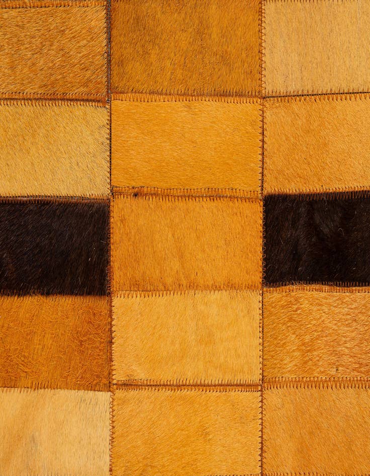 Detail image of  8' 1 x 10' 1 Cowhide - Patchwork Rug