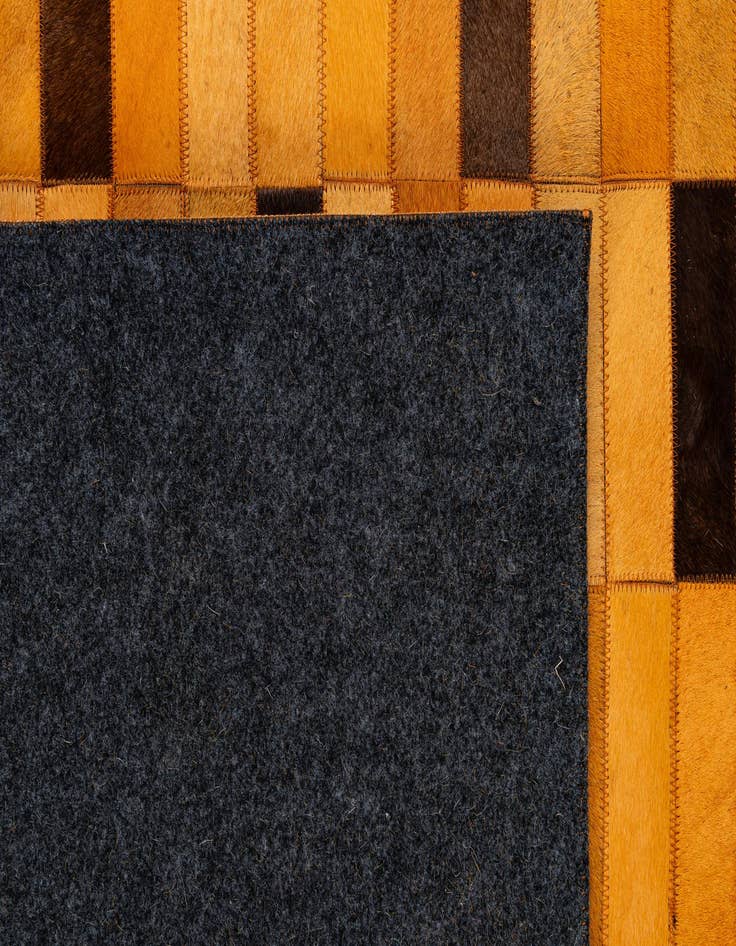 Detail image of  8' 1 x 10' 1 Cowhide - Patchwork Rug
