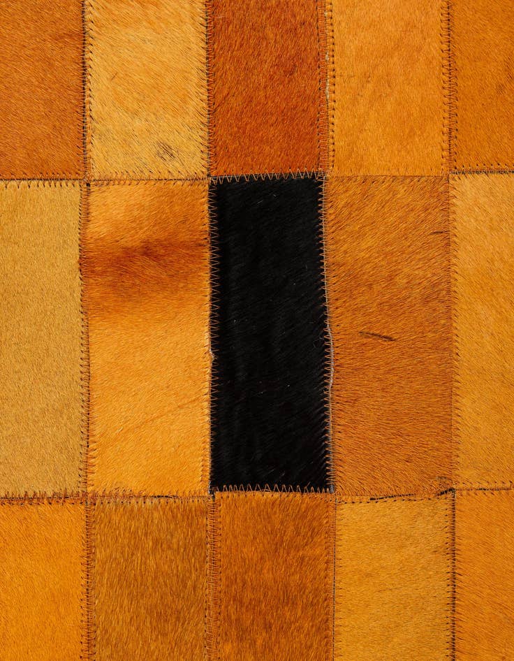 Detail image of  7' 11 x 9' 10 Cowhide - Patchwork Rug