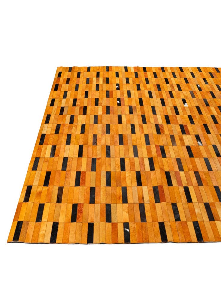 Detail image of  7' 11 x 9' 9 Cowhide - Patchwork Rug