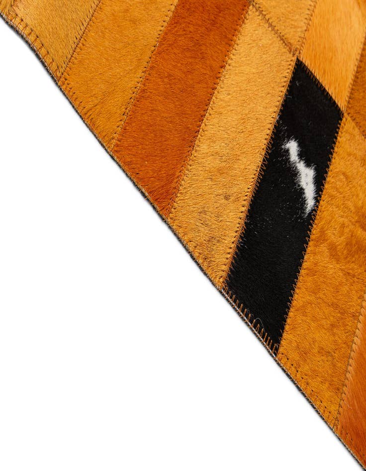 Detail image of  7' 11 x 9' 9 Cowhide - Patchwork Rug