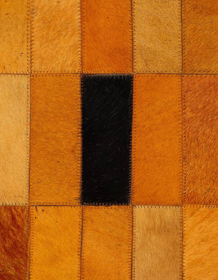 Detail image of  7' 11 x 9' 9 Cowhide - Patchwork Rug