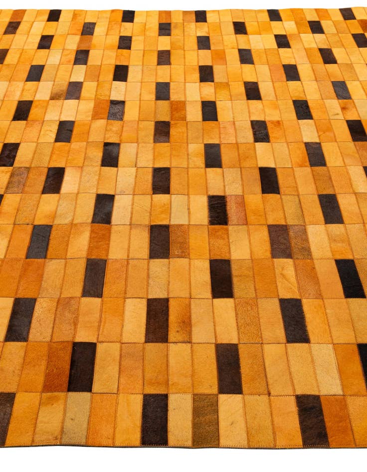 Detail image of  8' 1 x 9' 11 Cowhide - Patchwork Rug