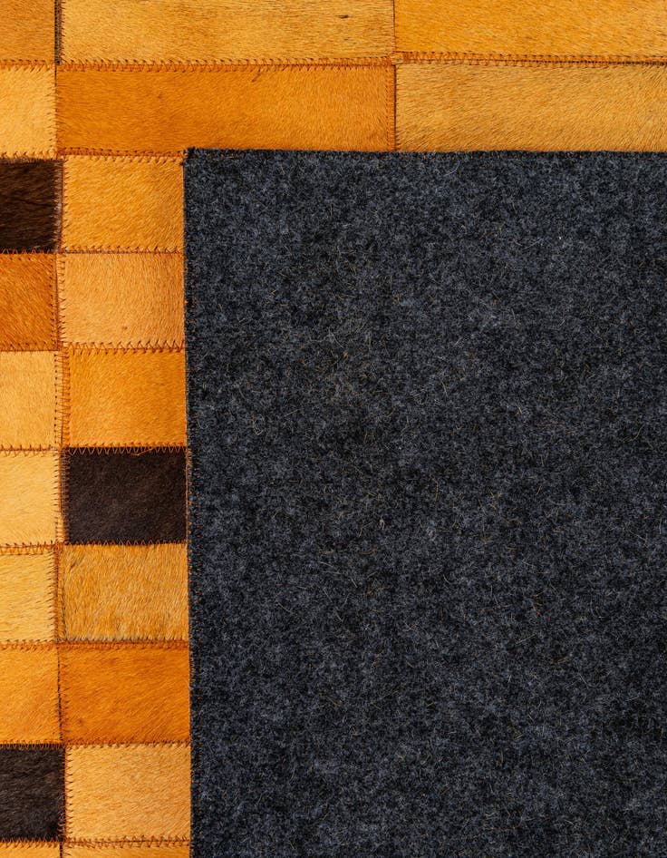 Detail image of  8' 1 x 9' 11 Cowhide - Patchwork Rug