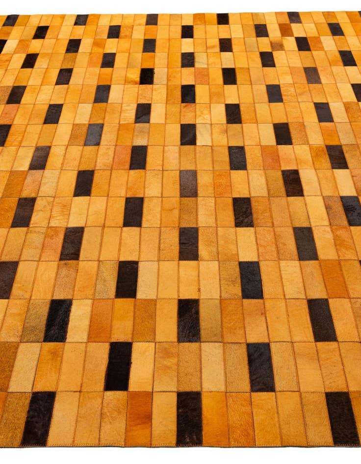 Detail image of  8' 1 x 10' Cowhide - Patchwork Rug