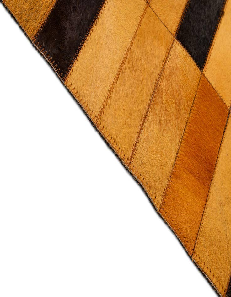 Detail image of  8' 1 x 10' Cowhide - Patchwork Rug