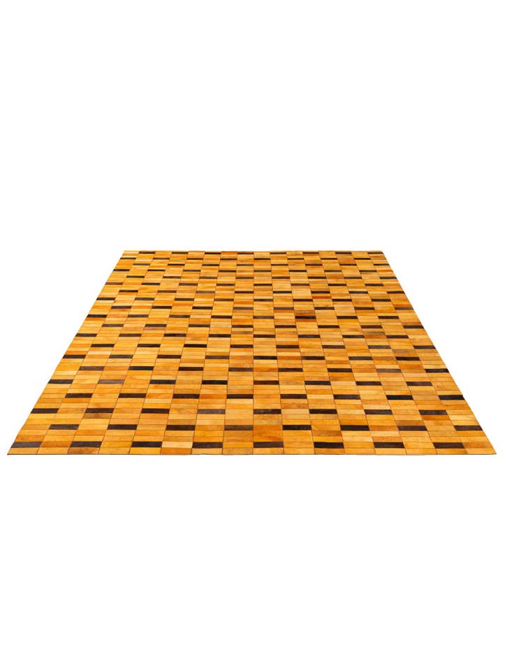 Detail image of  8' 1 x 10' Cowhide - Patchwork Rug