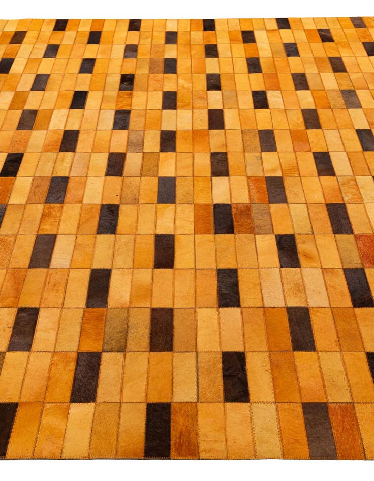 Detail image of  8' 1 x 10' Cowhide - Patchwork Rug