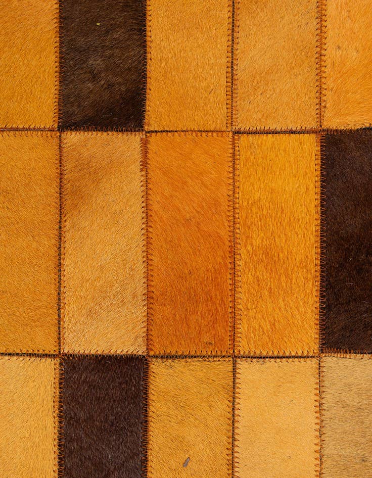 Detail image of  8' 1 x 10' Cowhide - Patchwork Rug